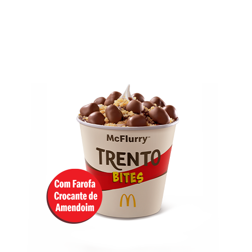 McFlurry Trento Bites com farofa crocante de amendoim