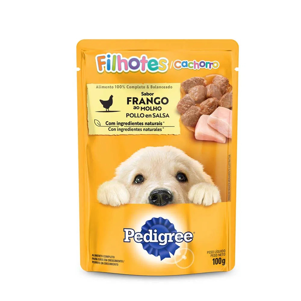 Sachê Pedigree Cães Filhotes Frango 100g