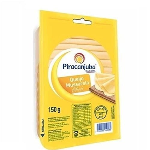 Queijo Mussarela Fatiado Piracanjuba 150g