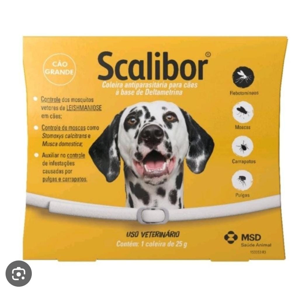 Coleira Scalibor 65cm para Porte Grande 