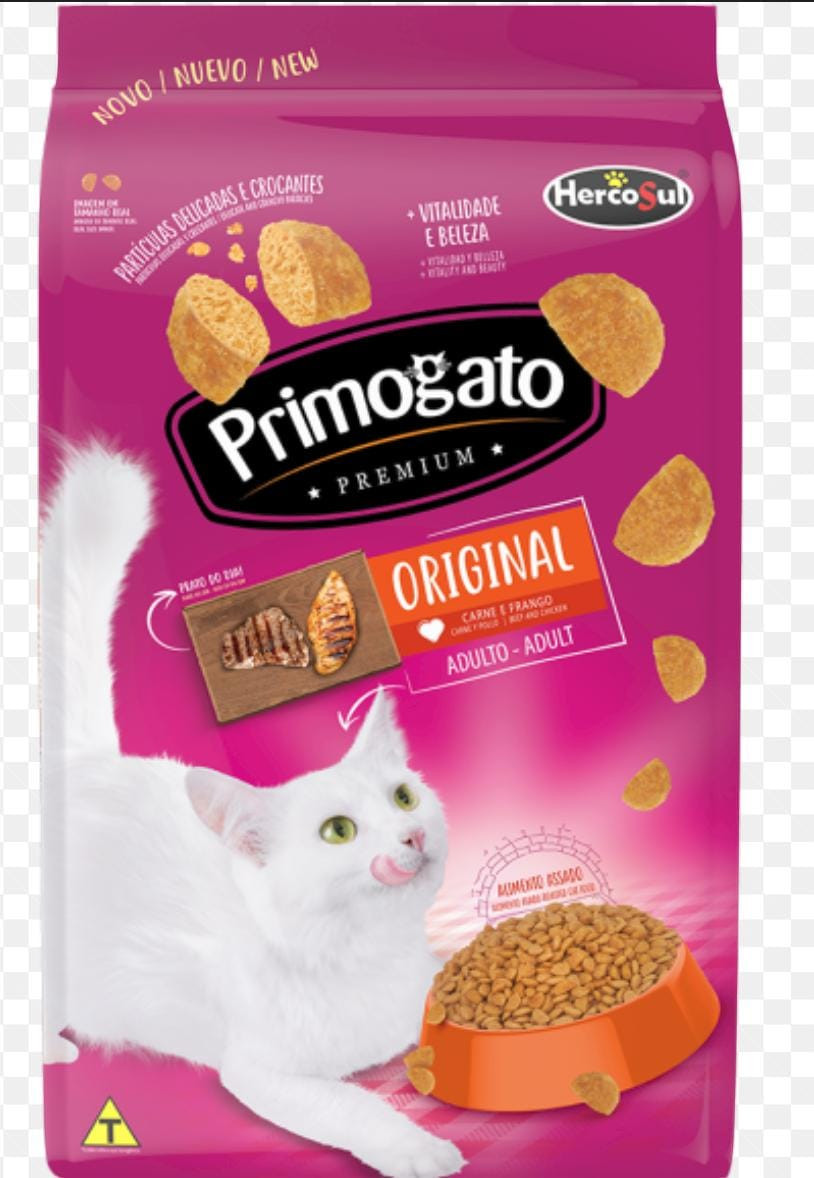 Primogato Original Sabor Carne e Frango 