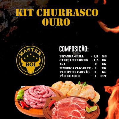 KIT CHURRASCO OURO