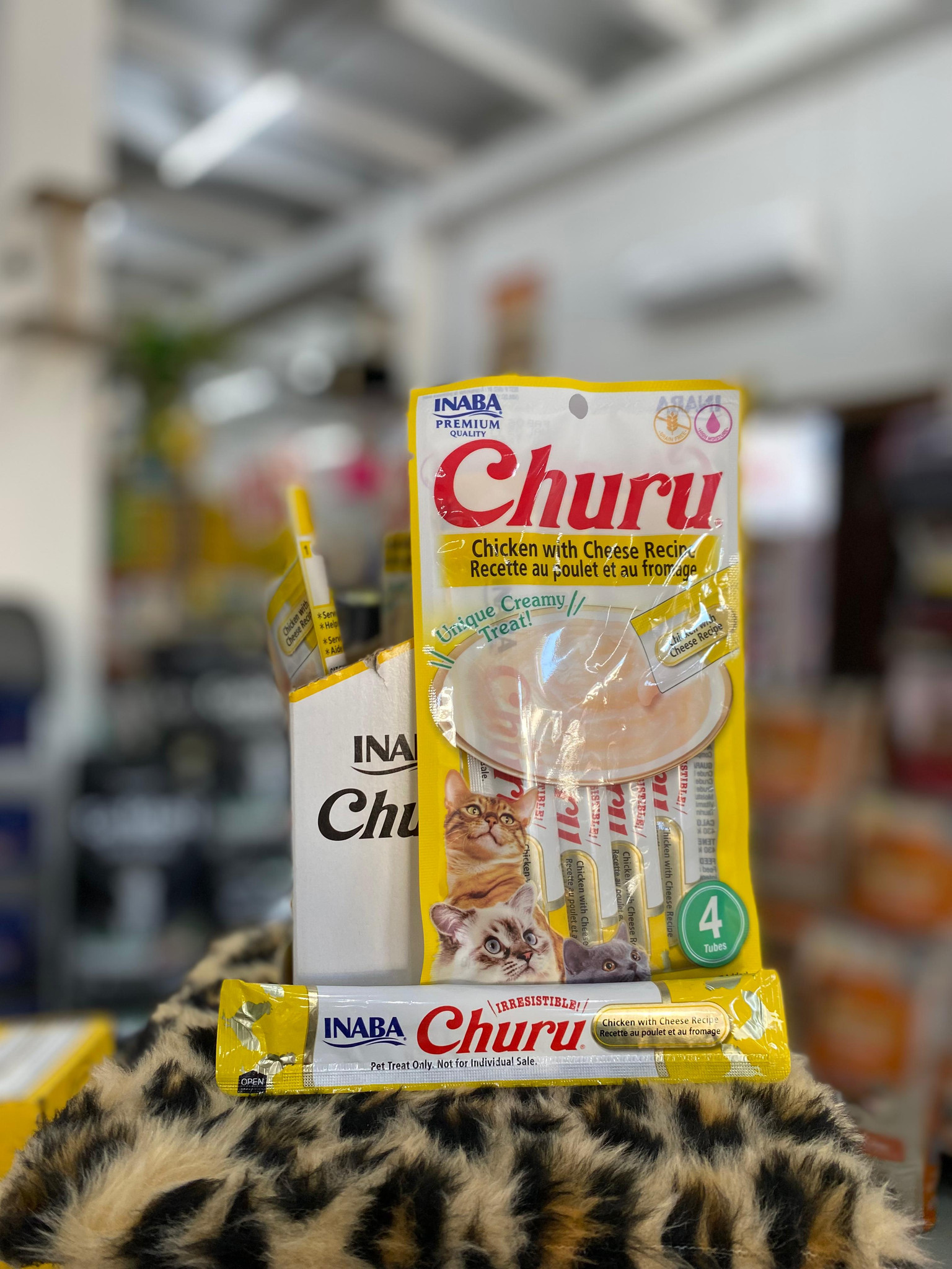 Petisco Cremoso Churu Sabor Frango com Queijo