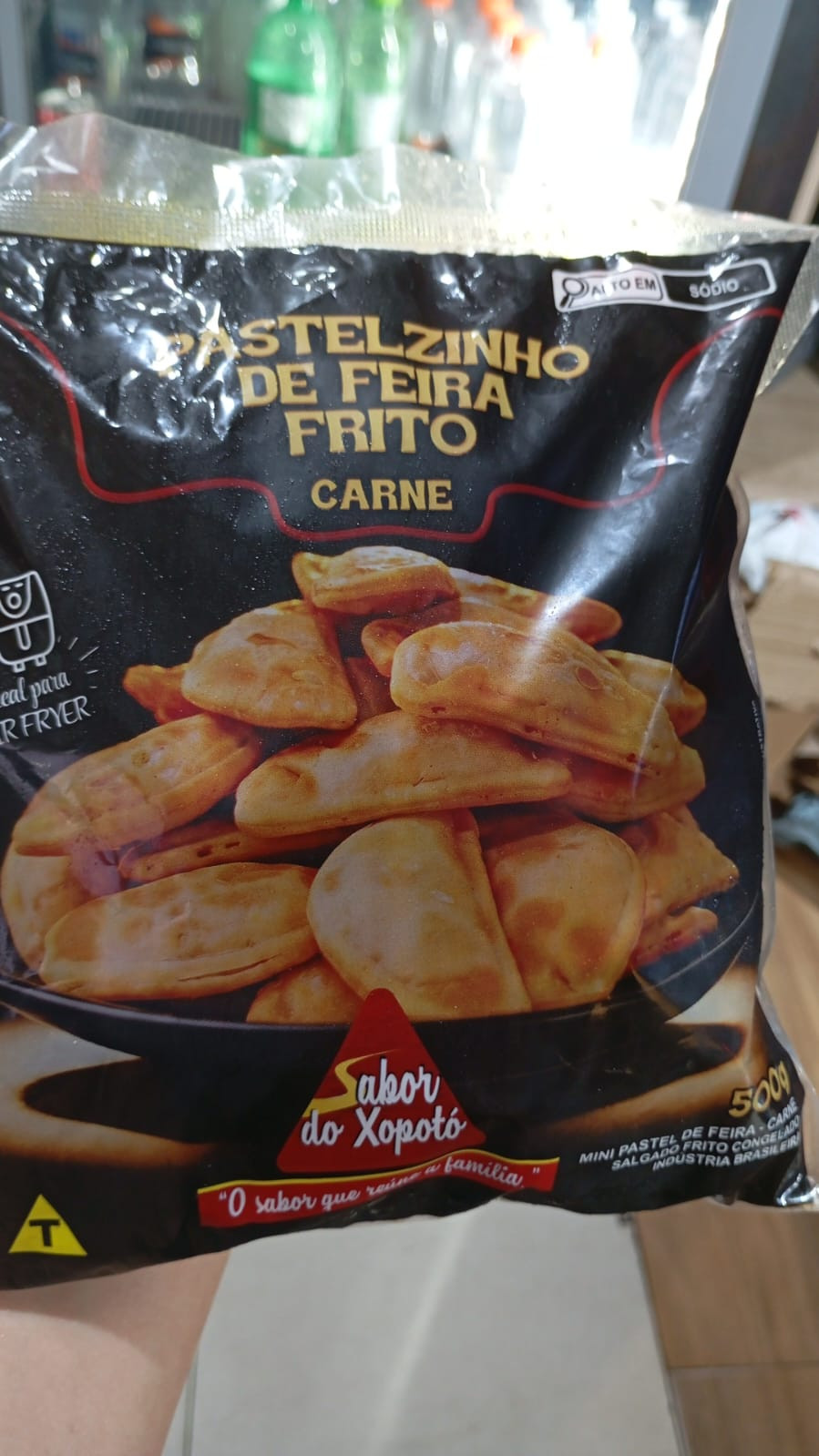 PASTELZINHO FEIRA CARNE FRITO SABOR DO XOPOTO 500G