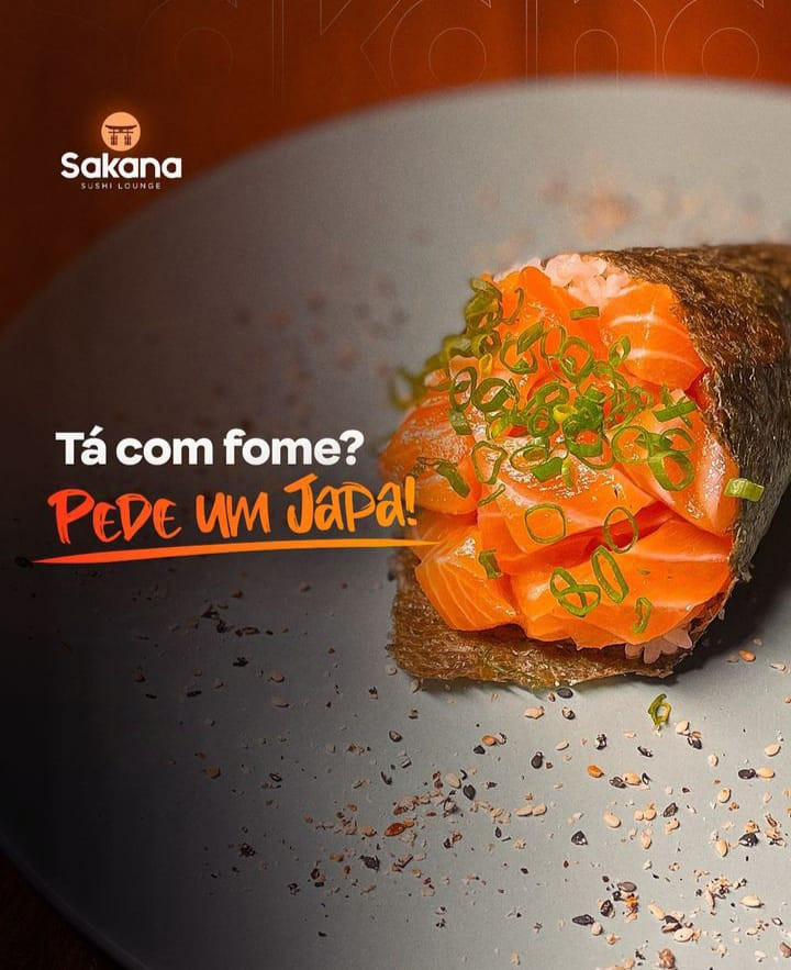 Temaki de salmão