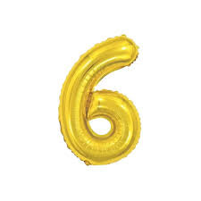 BALAO METALIZADO PEQ. DOURADO Nº 6