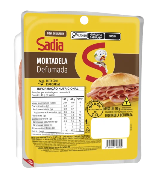 Mortadela Defumada Sadia 150g