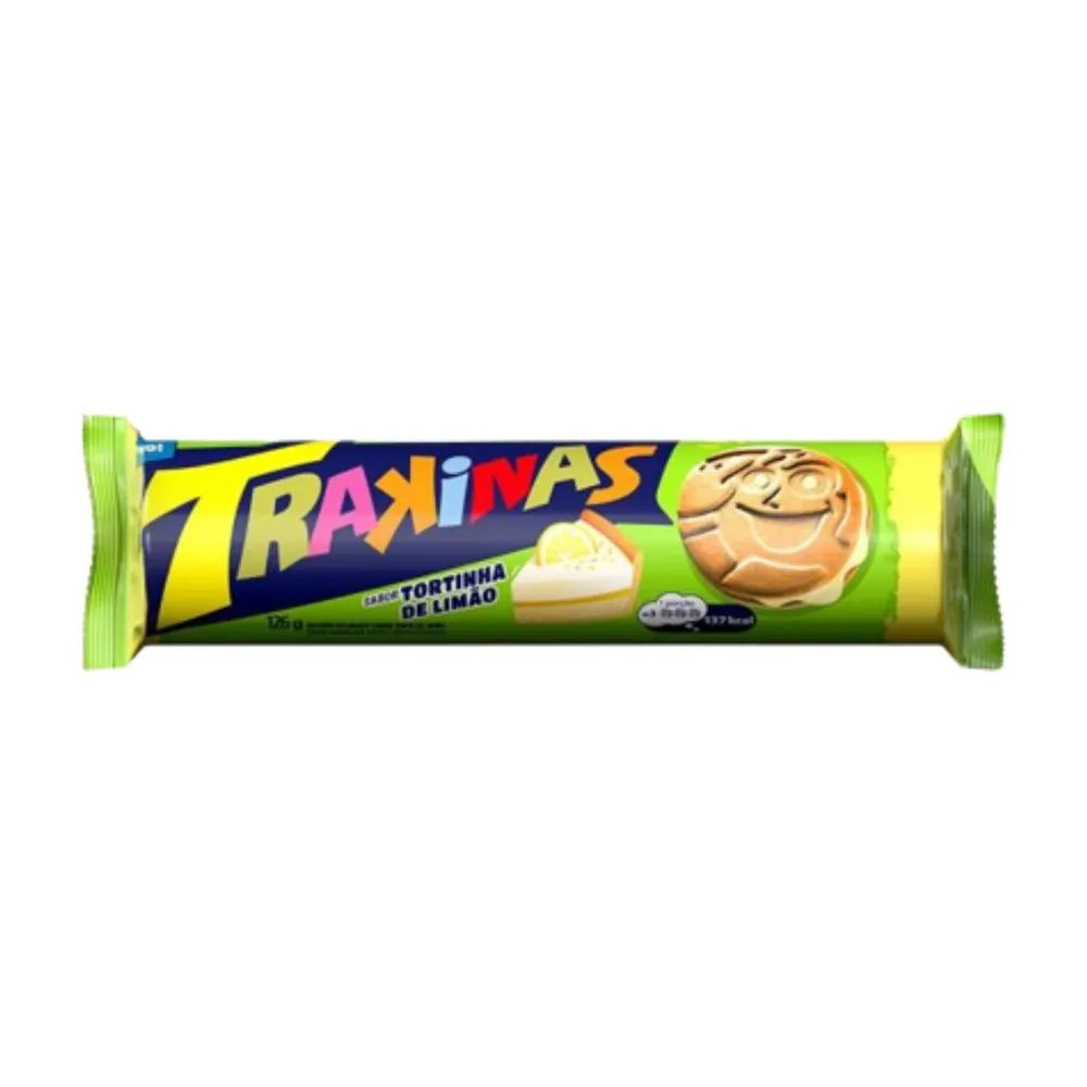 Biscoito Trakinas Torta De Limao 126g