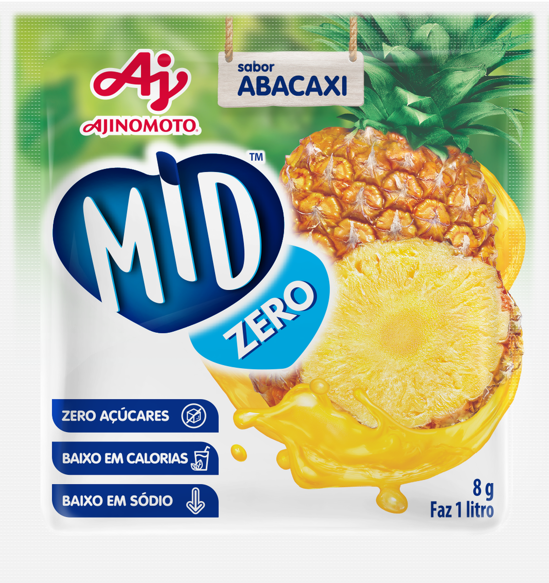 SUCO MID ZERO FIT ABACAXI 8G