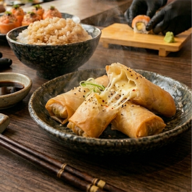 HARUMAKI DE QUEIJO PORCAO