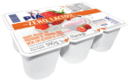 Iogurte Piá morango Zero Lactose 540g