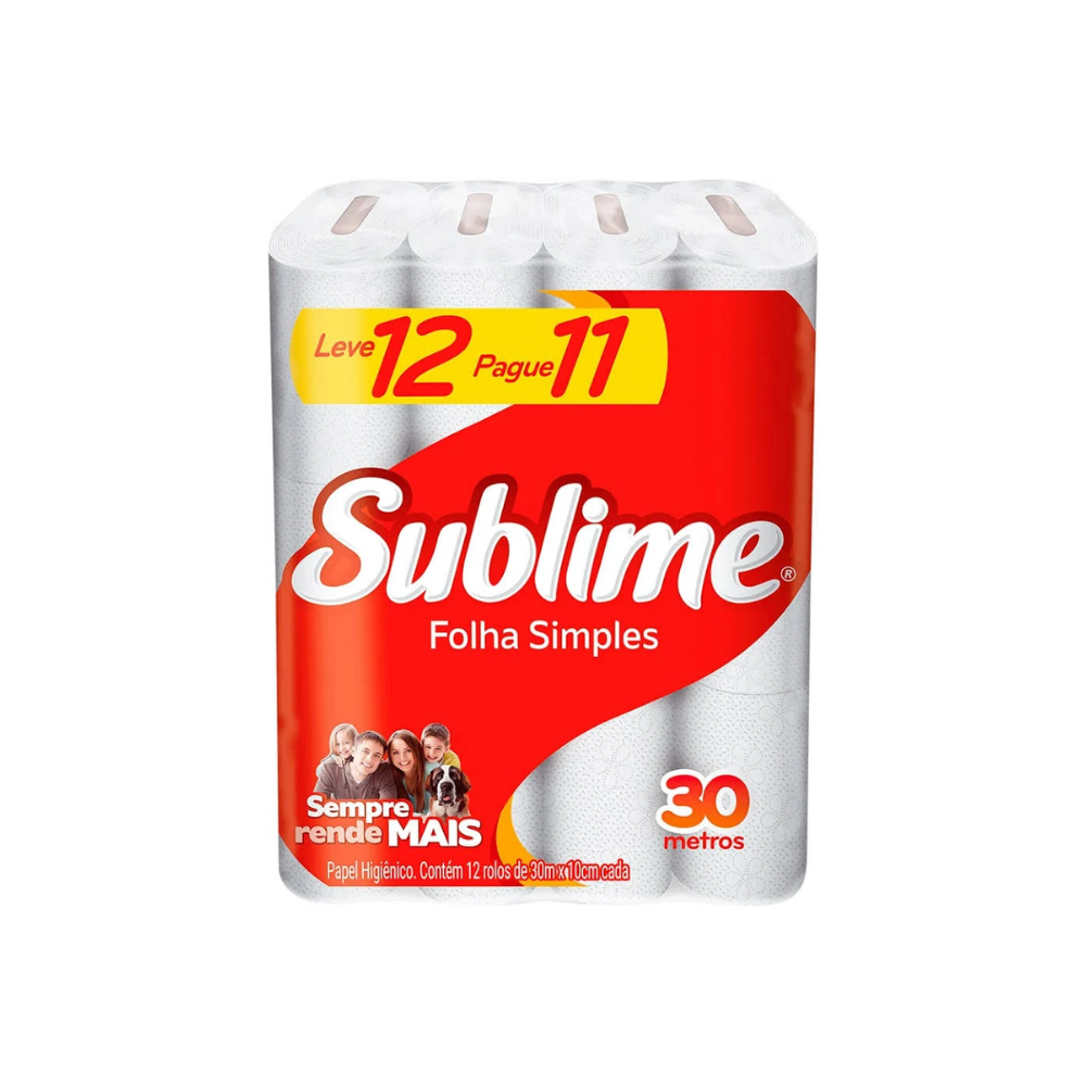 PAPEL HIG SUBLIME FL SIMPLES 30M PCT C12