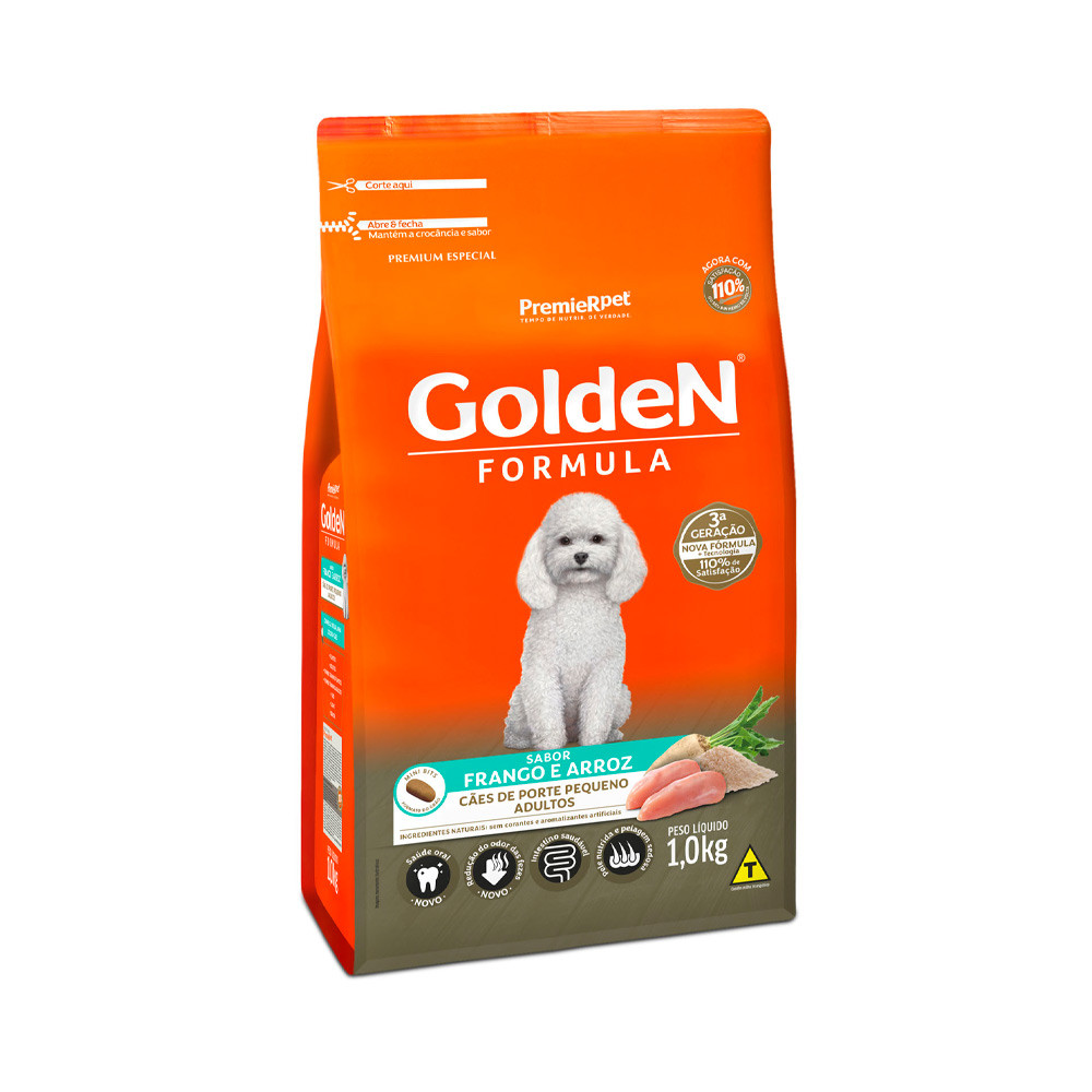 Golden Formula Adulto Porte Peq. Frango  & Arroz 1kg 