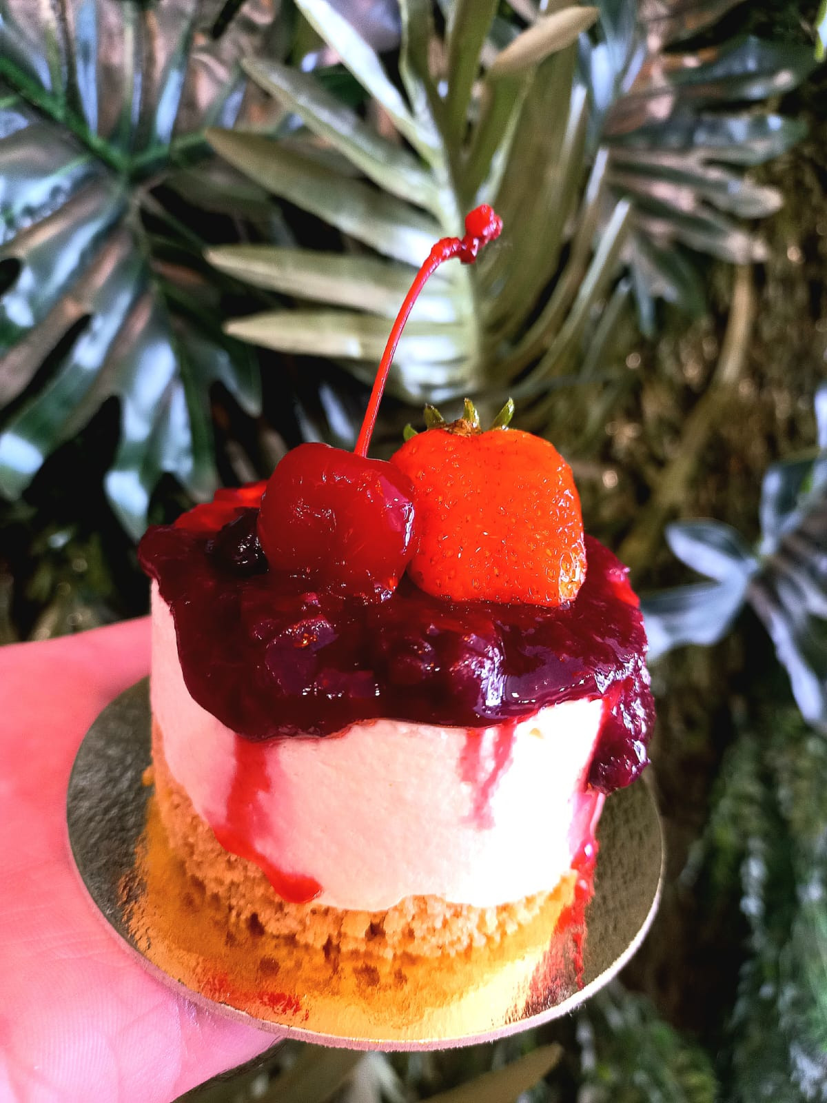 Torta Cheesecake de Frutas Vermelhas 