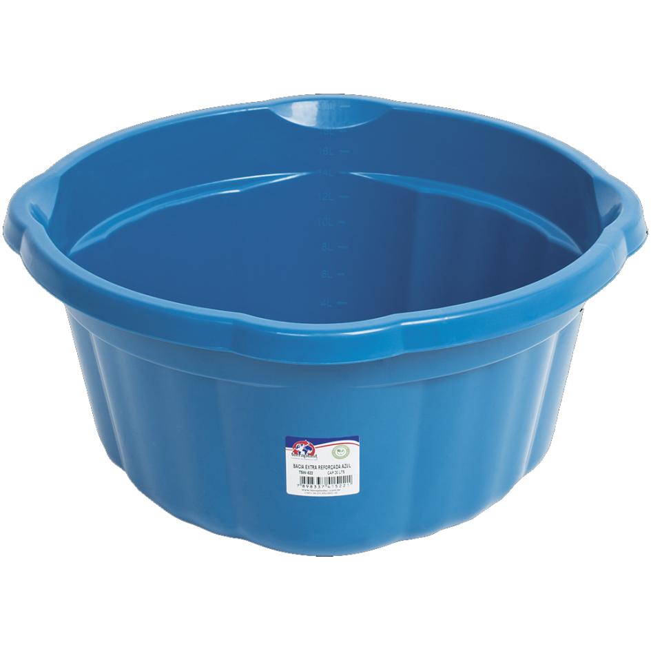 BACIA REFORÇADA TERRAPLAST AZUL 20L