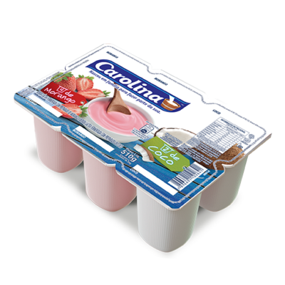 BDJ IOGURTE CAROLINA BL MORANGO/ COCO 510G C/6UN