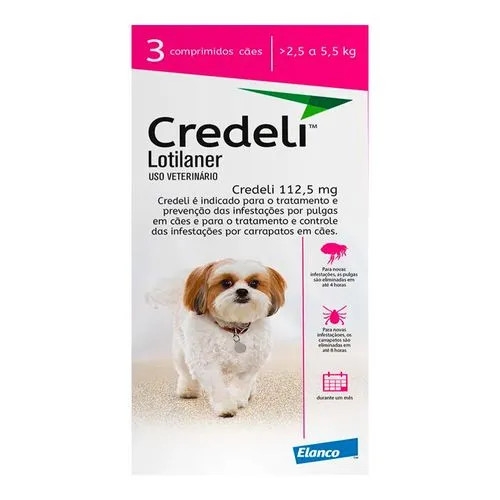 Credeli 2.5 a 5.5 kg - 3 Comprimidos