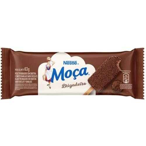 Picolé Moça Sabor Brigadeiro Nestlé 63g