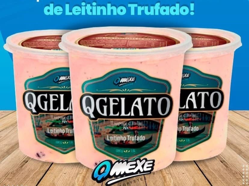 SORVETE QGELATO LEITINHO TRUFADO 1,5L