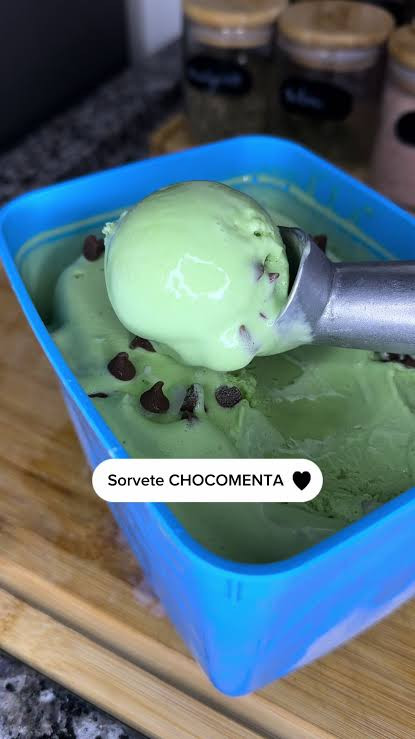Menta com chocolate