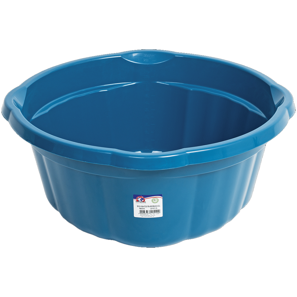 BACIA GIGANTE TERRAPLAST EXTRA REFORÇADA AZUL 30L