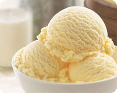 Sorvete De Creme Com Passas