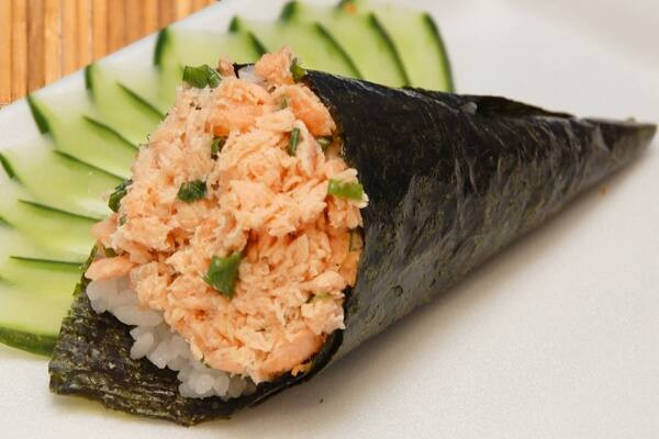 Temaki de salmão grelhado