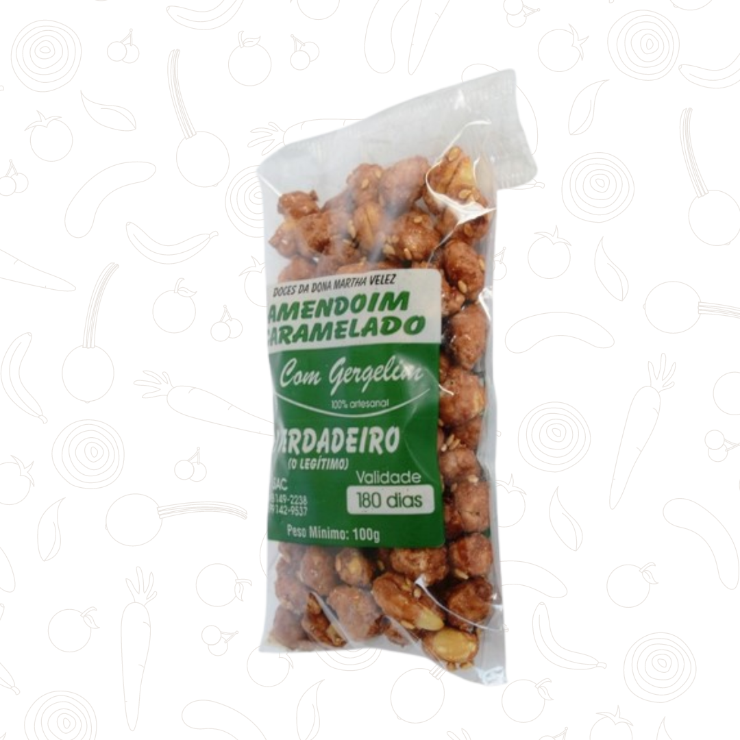 Amendoim Caramelado c/ Gergelim Martha Velez 100g
