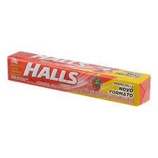 Drops Halls Morango Lyptus 27.5g Un