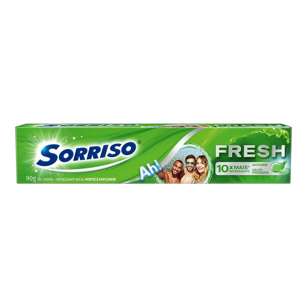 CREME DENTAL SORRISO FRESH PLUS HORTELA 90G