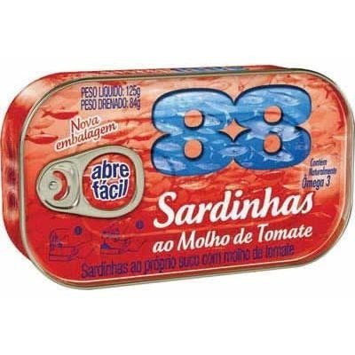 Sardinha 88 M.Tomate Lt 125g