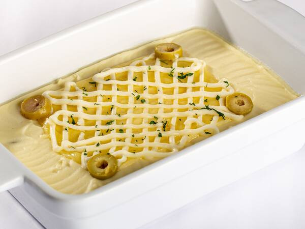 Lasanha de frango aos quatro queijos