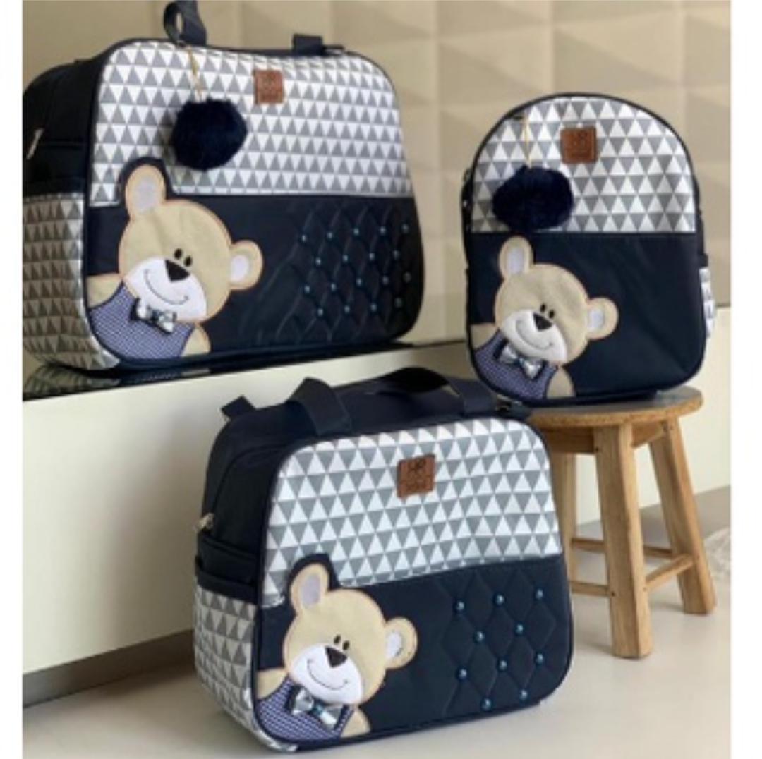 Kit Bolsa Maternidade Laloi - Ursinho 