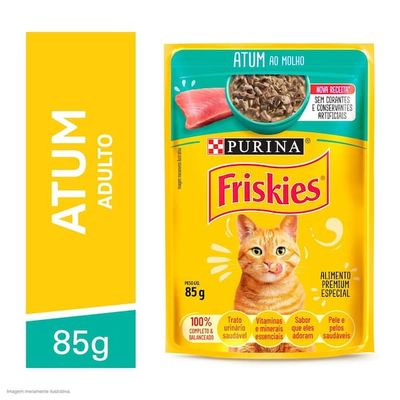 Ração Úmida para Gatos Adultos Atum Ao Molho Friskies 85g