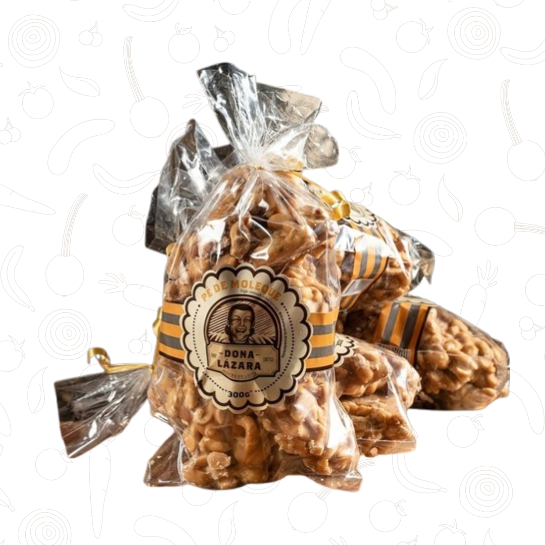 Pe de Moleque no Pacote Dona Lazara 300g