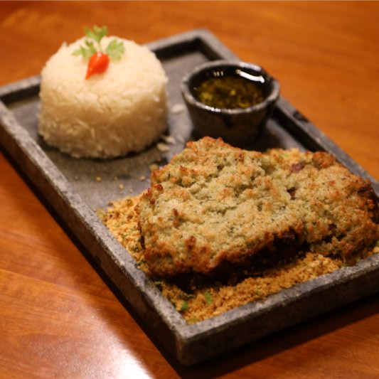 Bife de Chorizo na Crosta de Gorgonzola (Indivdual)