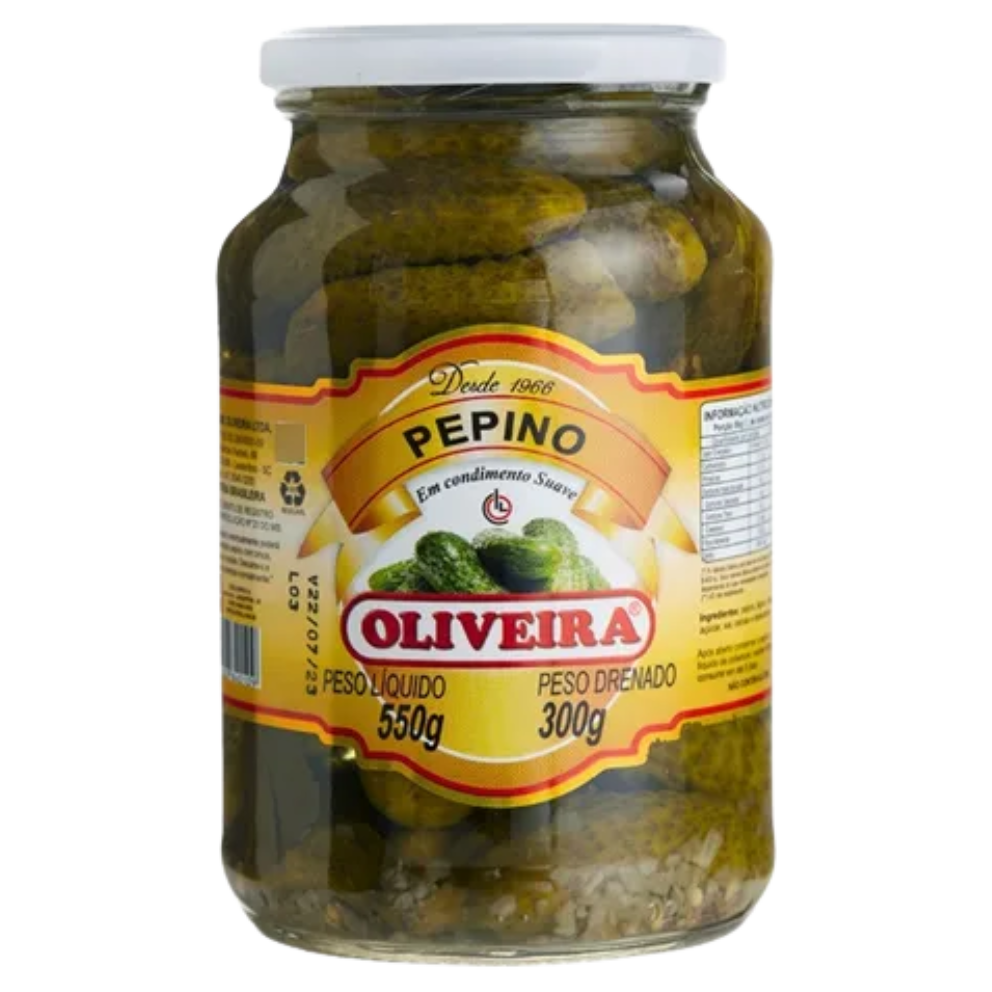 PEPINO EM CONSERVA OLIVEIRA 300G