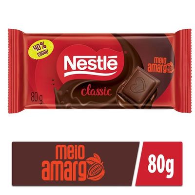 Chocolate Meio Amargo Classic 80g