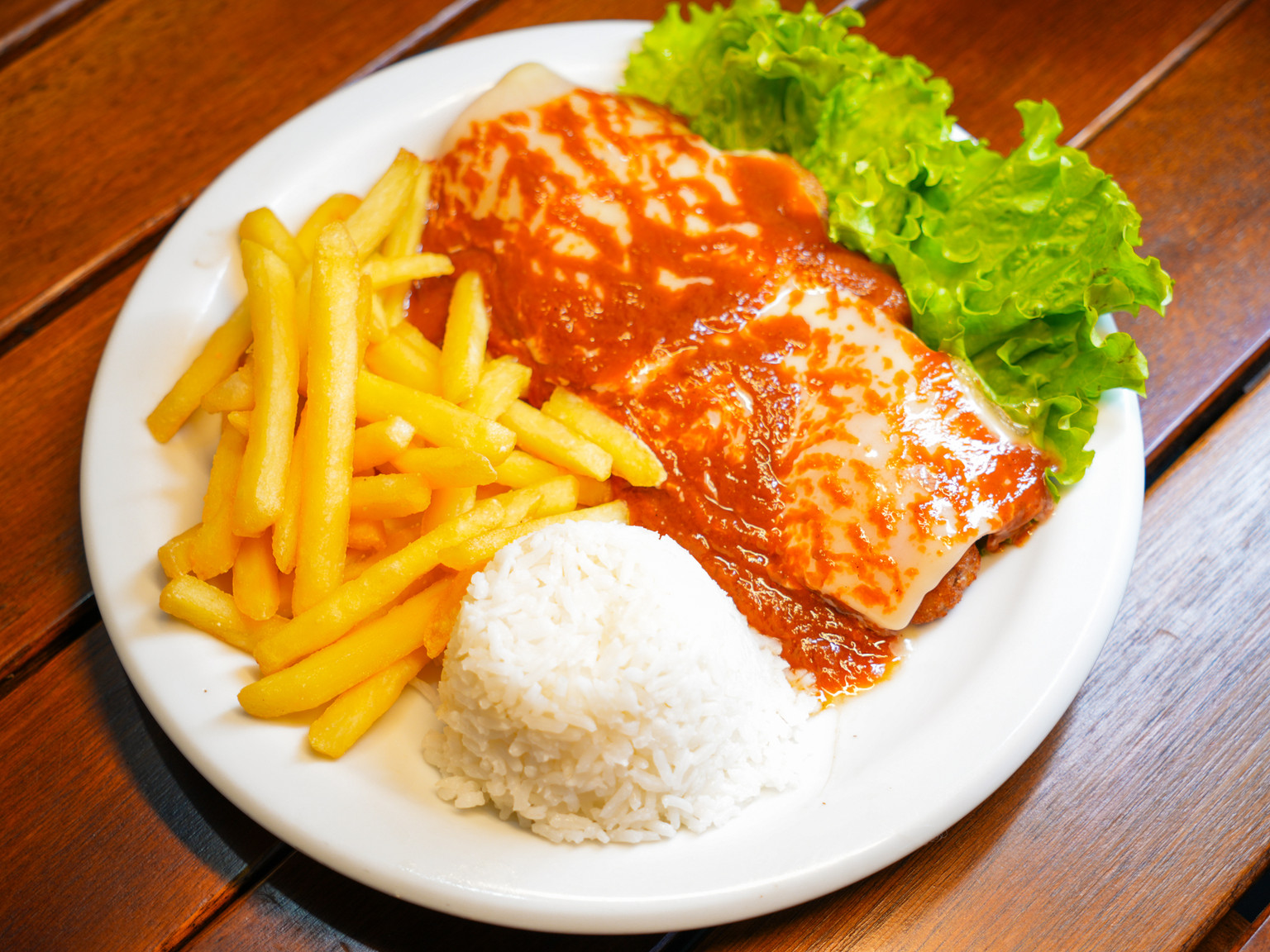 Bife à Parmegiana C/ Fritas