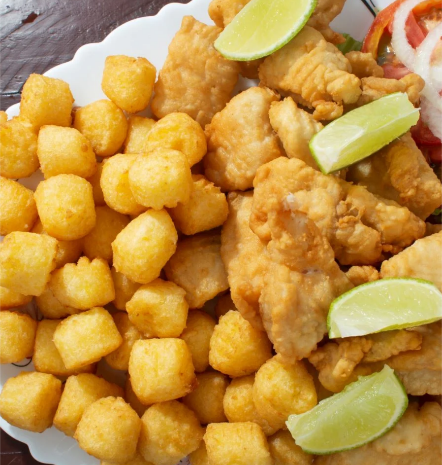 GURJAO DE PEIXE C/ AIPIM