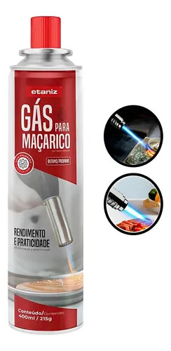 Gás para maçarico Etaniz 400ml