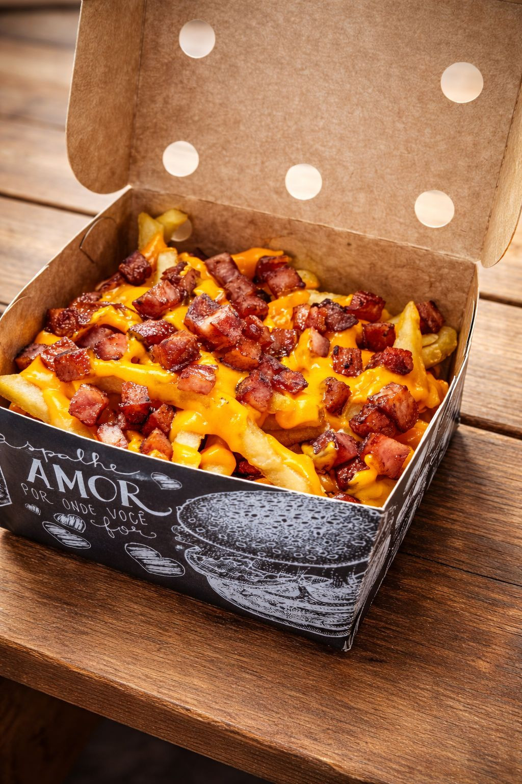 Batata Cheddar e Bacon