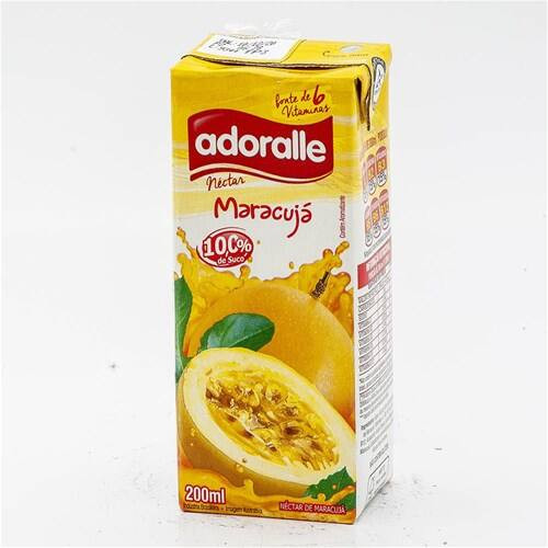 Suco Pronto Adoralle Néctar de Maracujá Embalagem 200ml