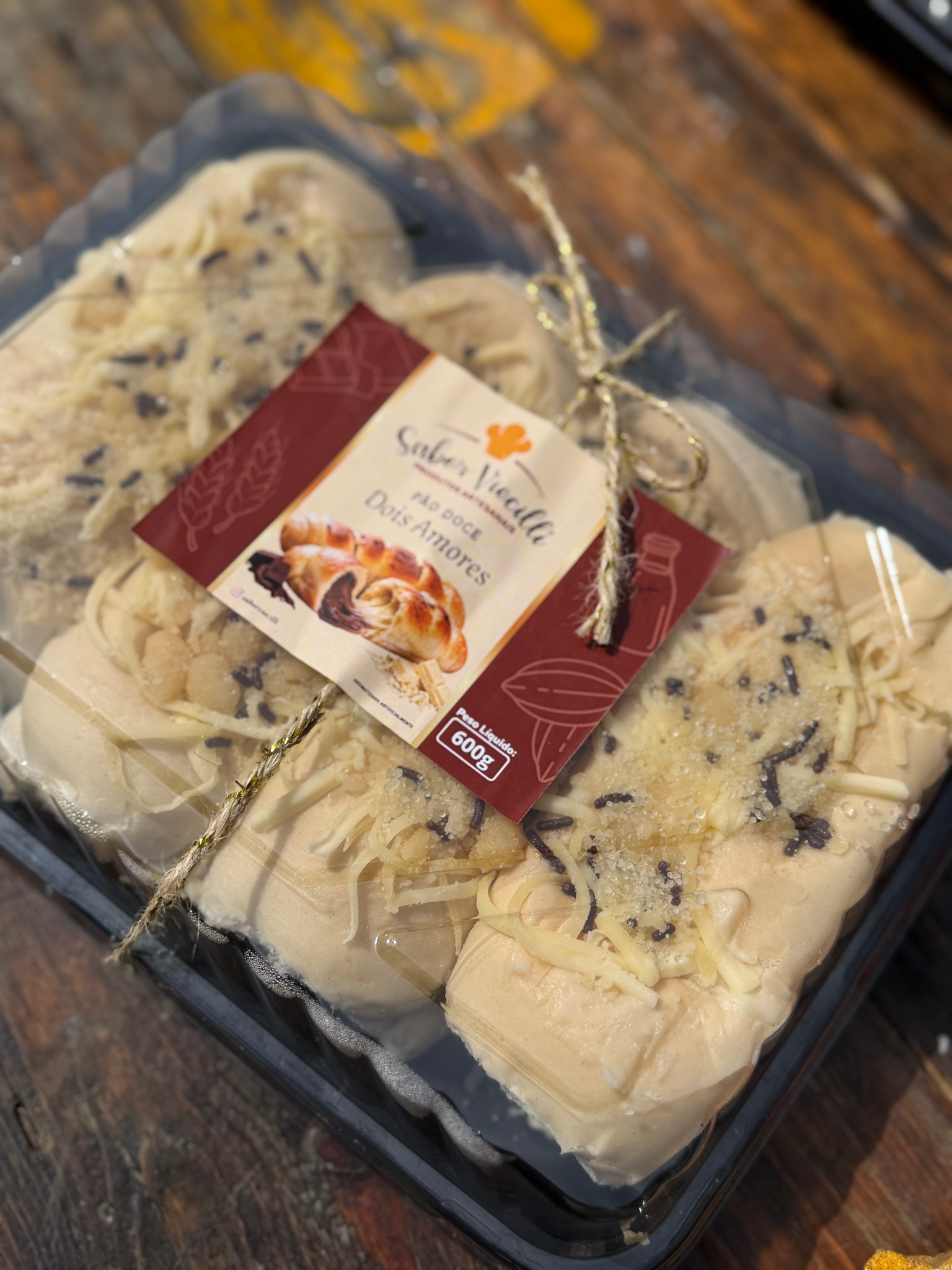 Pão Doce Dois Amores bandeja 600G