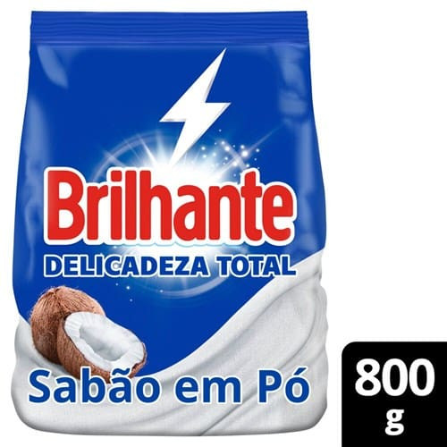 Sabão em Pó Delicadeza Total Brilhante 800g