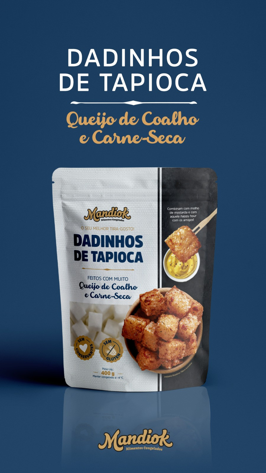 Dadinho de Tapioca com Carne Seca