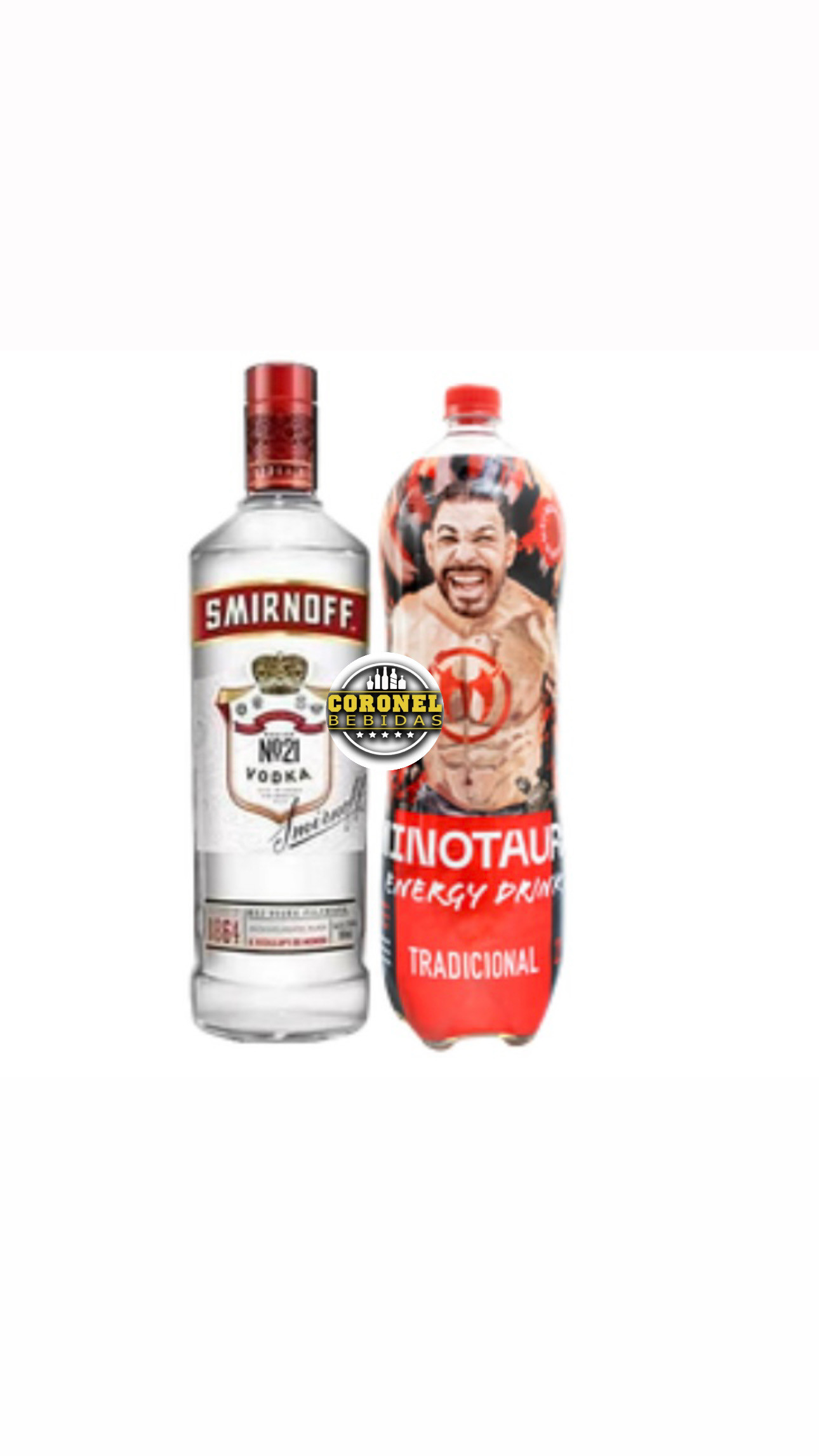 Vodka Smirnoff 600ml + 1 Minotauro