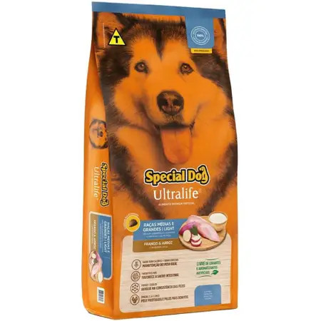 Special Dog Ultralife Frango Light/Castrado Porte Médio/Grande 15kg