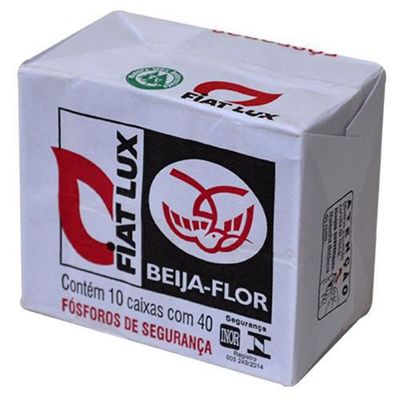 Fósforo Fiat Lux Beijaflor c/10 caixas