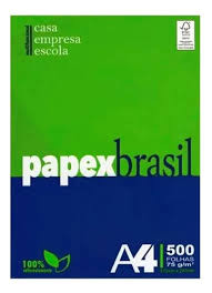 PAPEL A4 PAPEXBRASIL 500 FOLHAS